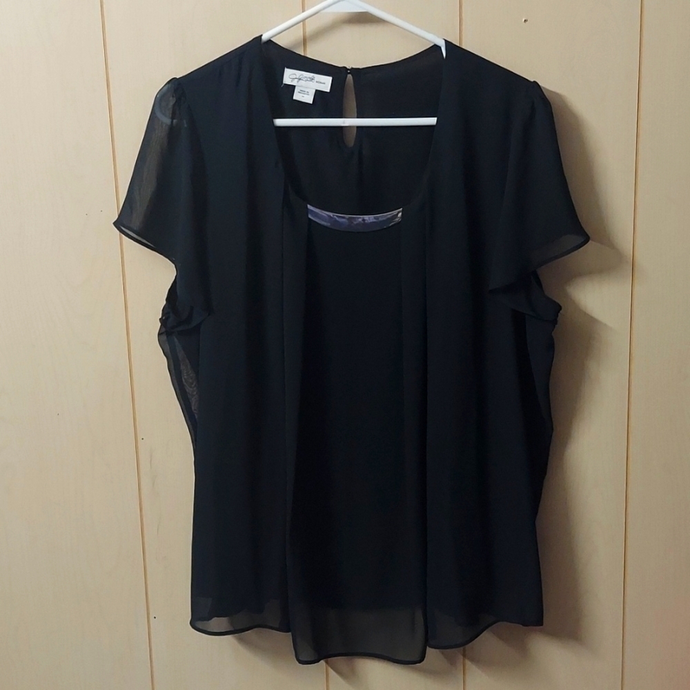 Jaclyn Smith blouse sheer